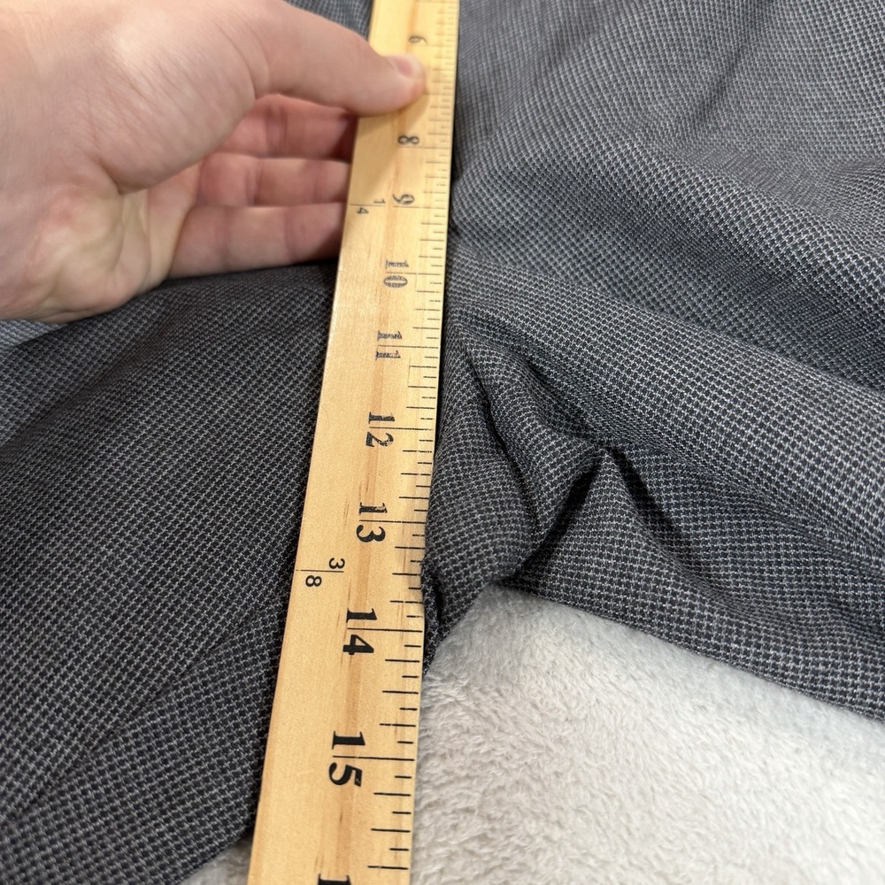Banana Republic Non-Iron Tailored Fit Dress Pants Men's 36x34 Gray Flat Front - Picture 13 of 13